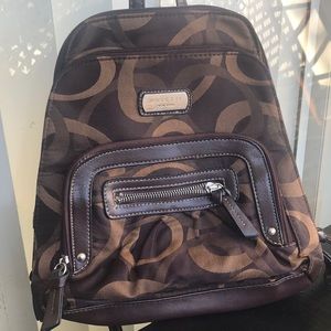 Brown small backpack